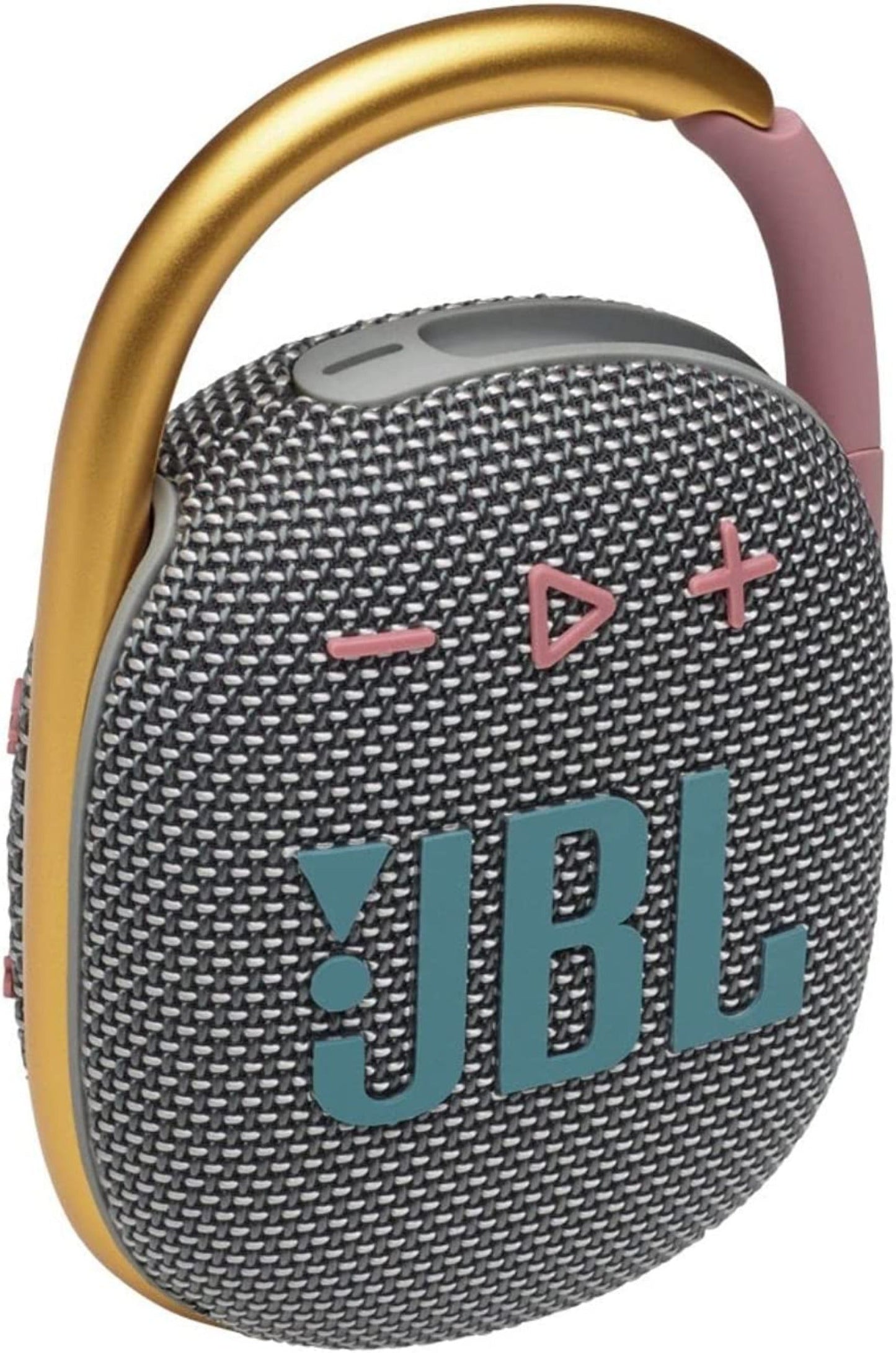 JBL Clip 4: Portable Speaker with Bluetooth, Built-in Battery, Waterproof and Dustproof Feature - Gray