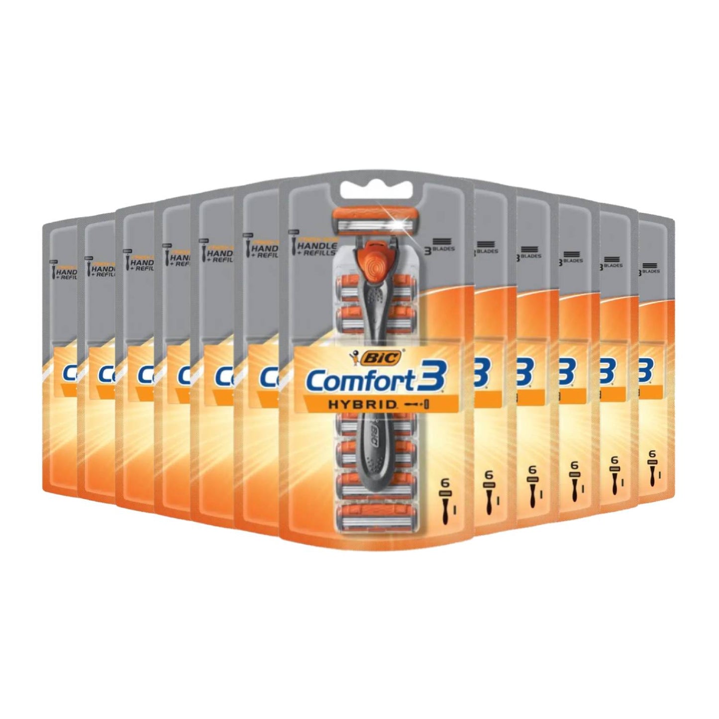 BiC Hybrid Advance for Men, Shaver System 1 ea - 12 Pack