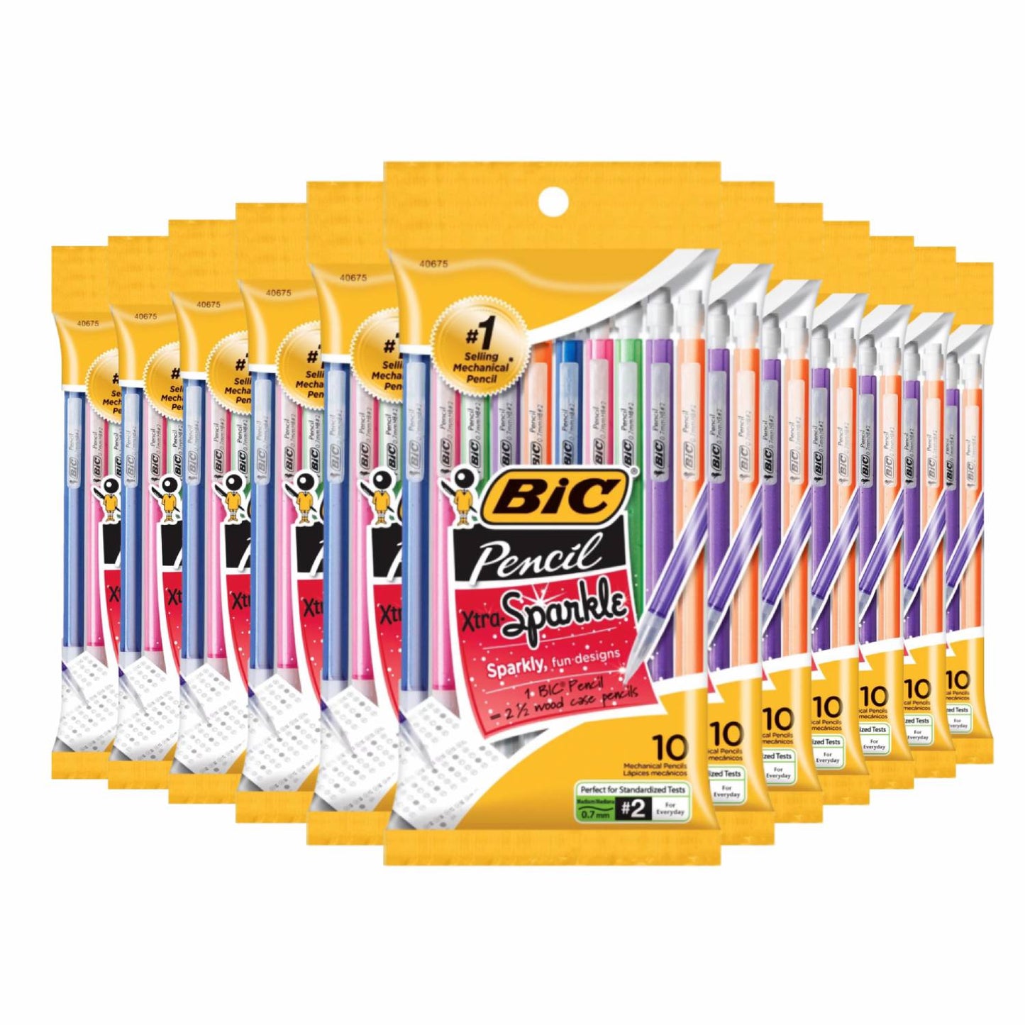 Bic Mechanical Pencils No. 2 Medium (0.7 mm) 10 ct/ea - 12 Pack