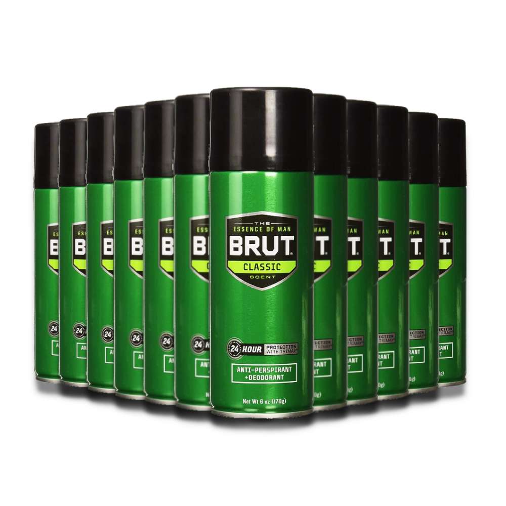 BRUT Deodorant Spray Classic Scent 6 oz - 12 Pack