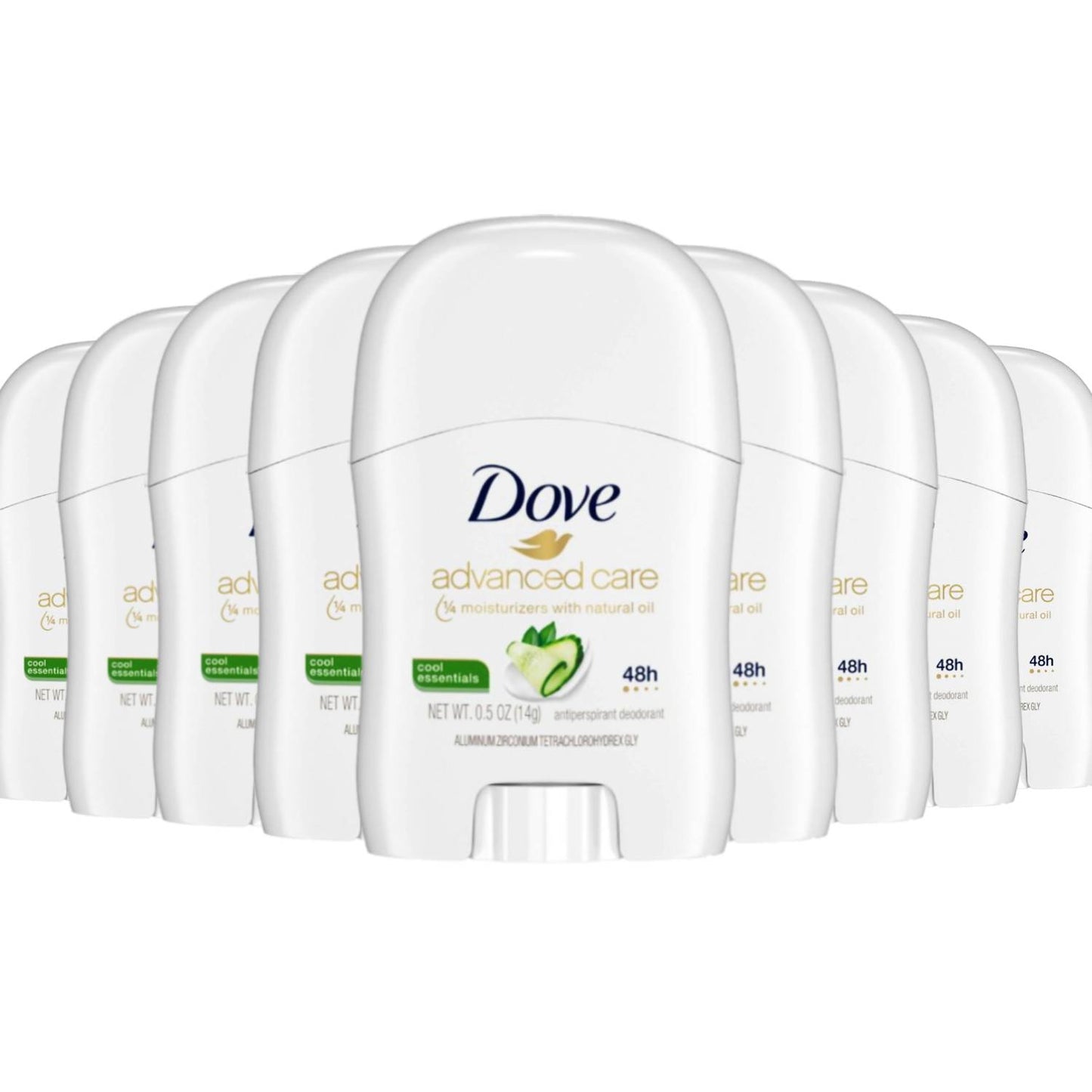 Dove Advanced Care Cool Essentials Antiperspirant Deodorant, 0.5 Oz - 36 Pack