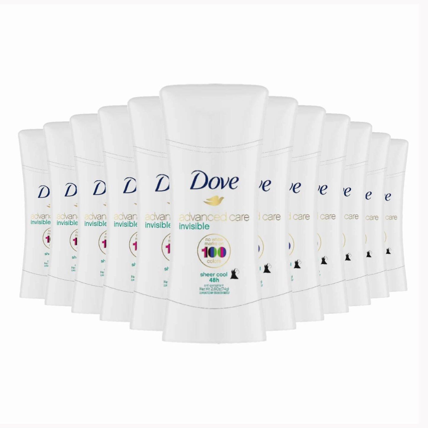 Dove Advanced Care Antiperspirant Deodorant Sheer Cool- 2.6 Oz - 12 Pack