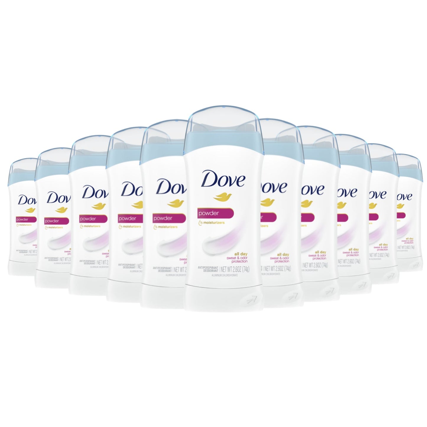 Dove Powder Invisible Solid Anti-perspirant/ Deodorant - 2.6 Oz Each - 12 Pack