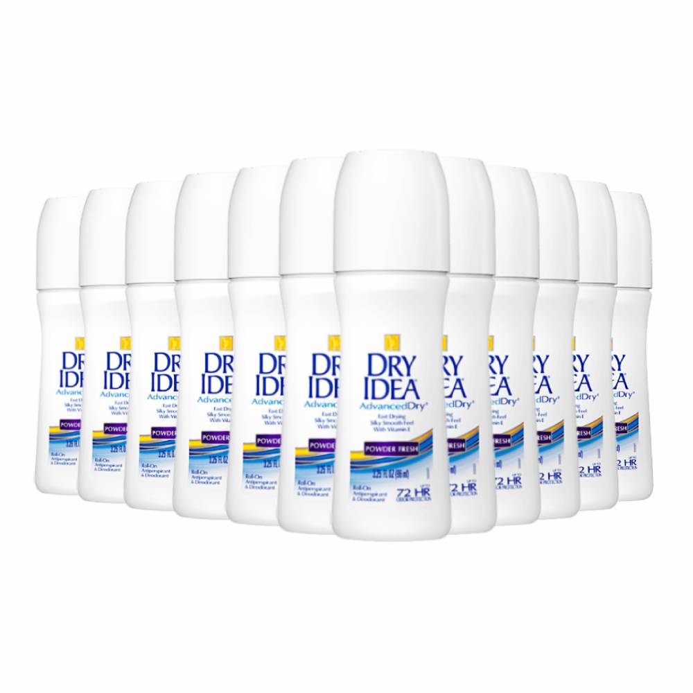 Products Dry Idea Antiperspirant Deodorant Roll On - Powder Fresh - 3.25oz - 12 Pack