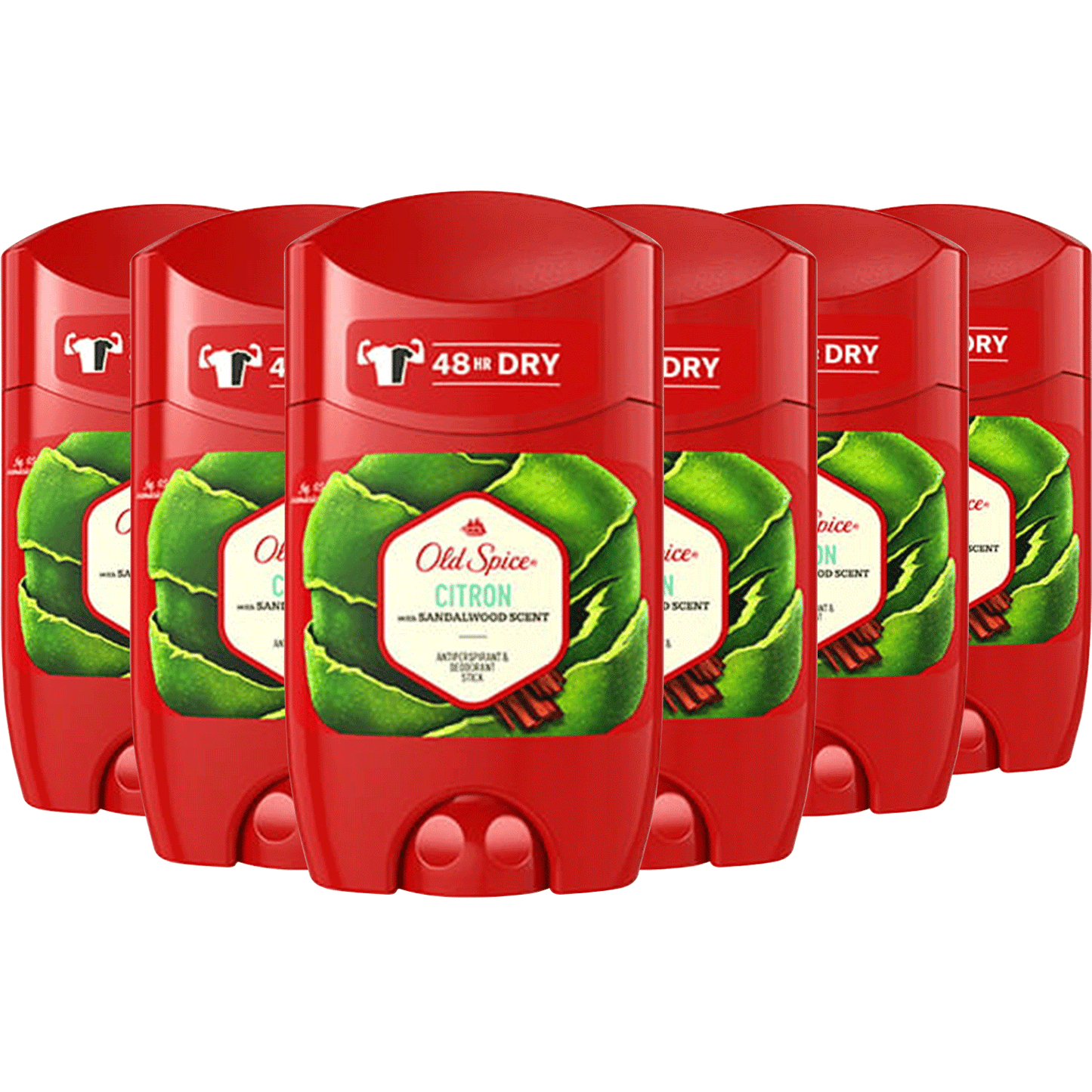 Old Spice Stick Deodorant Citron - 1.7 oz/ 50 ml -6 pack