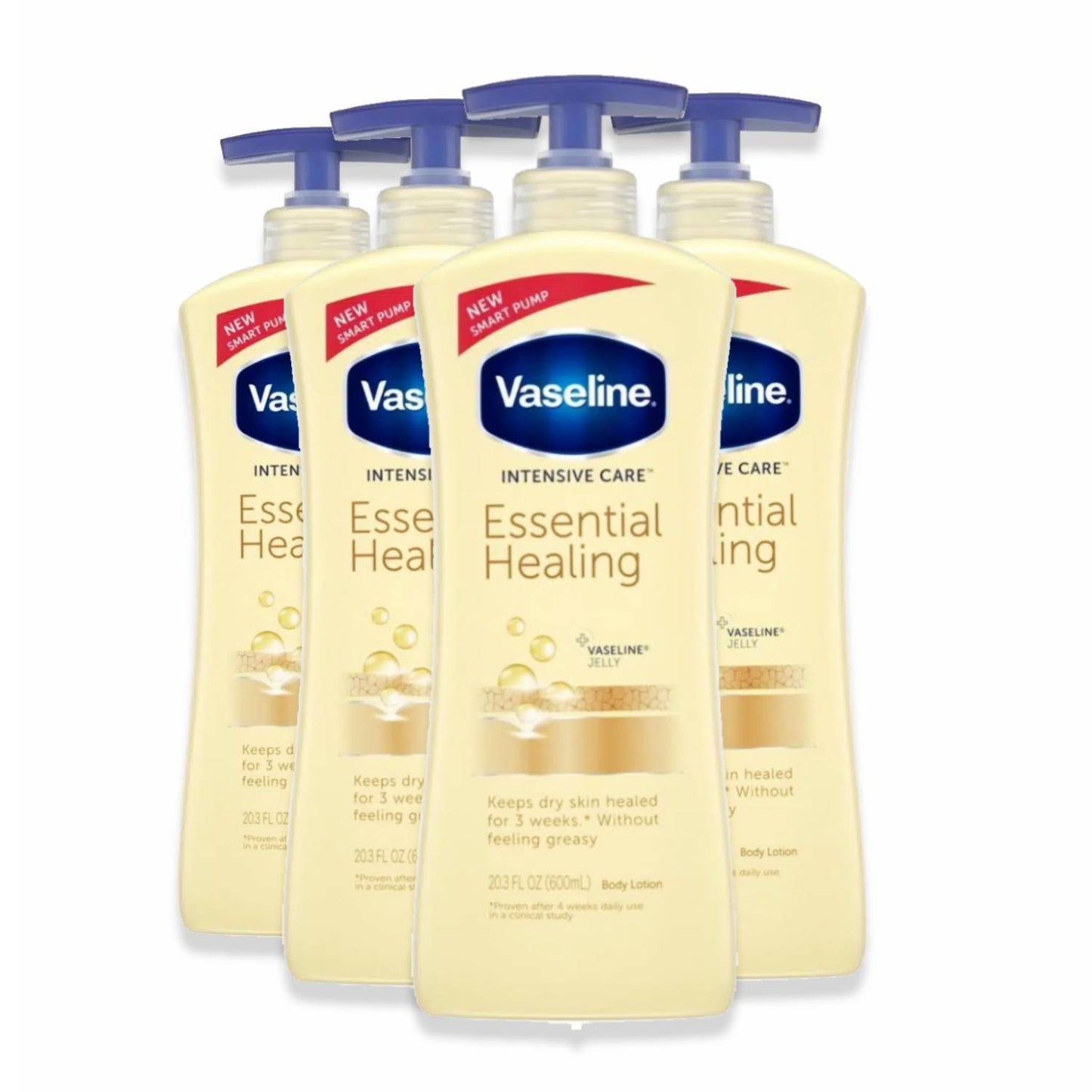 Vaseline Intensive Care Essential Healing Body Lotion - 20.3 fl oz - 4 Pack