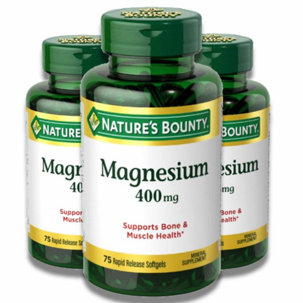 Nature's Bounty - Magnesium Softgels - 75 Count (400 mg)