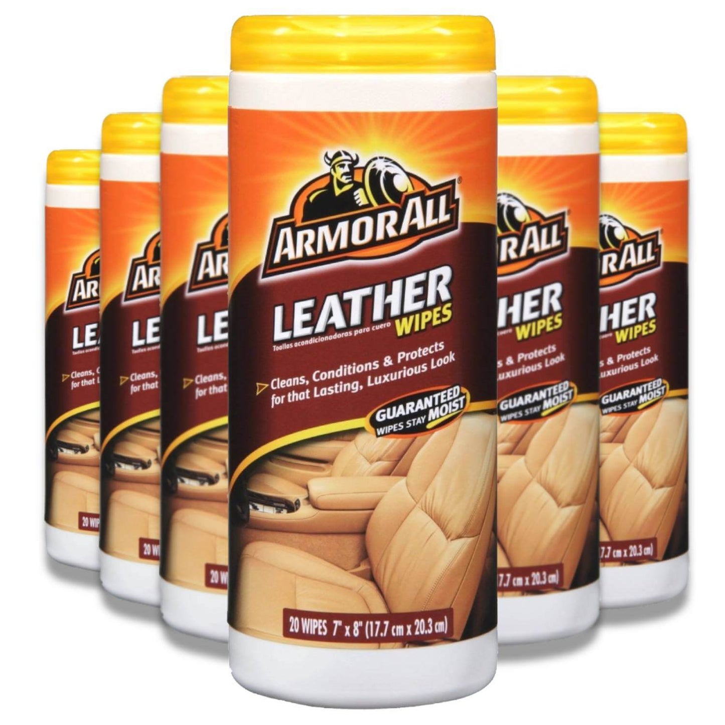 Armor - All Leather Wipes - 20 ct - 6 Pack