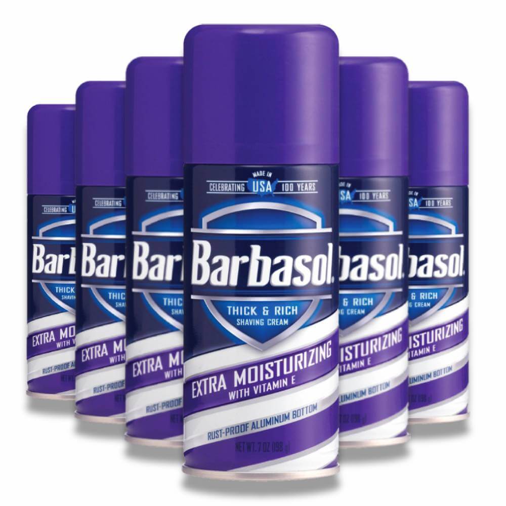 Barbasol -Thick & Rich, Extra Moisturizing Shaving Cream - 7 Oz - 6 Pack