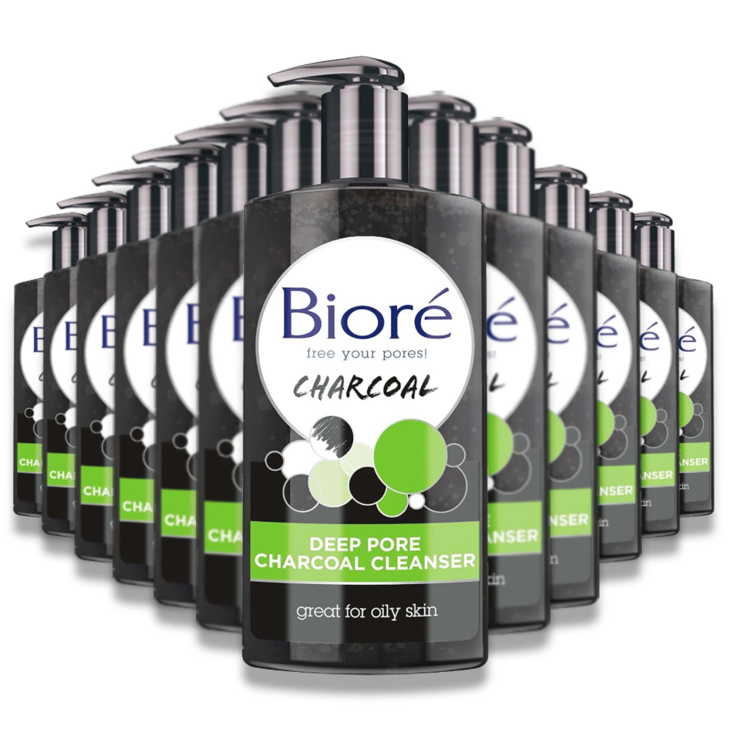 Bioré - Deep Pore Charcoal Cleanser, For Oily Skin - 6.77 Oz - 12 Pack