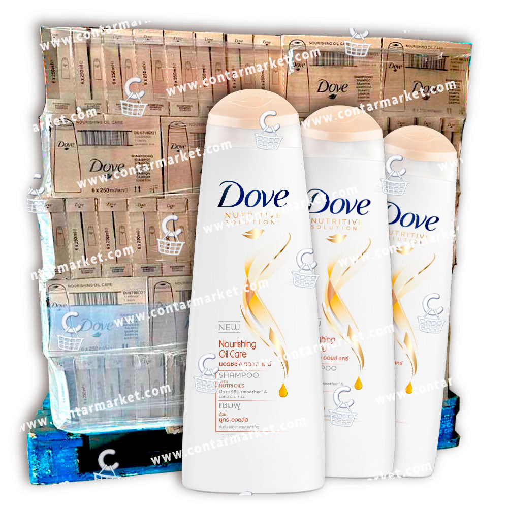 Dove Shampoo, Nourishing Oil Care 250 ml/ 8oz - 1200 untis 200 boxes - Pallet