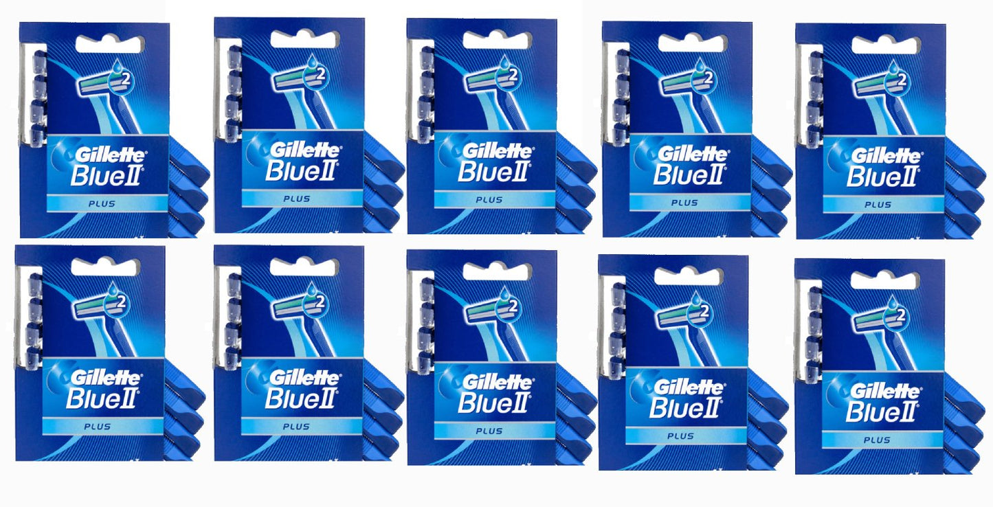 Gillette Blue II Plus razor - 4 (ea)- 20 packs.