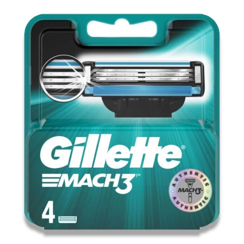 Gillette - Mach3 Razor Blades - 4 Ct each