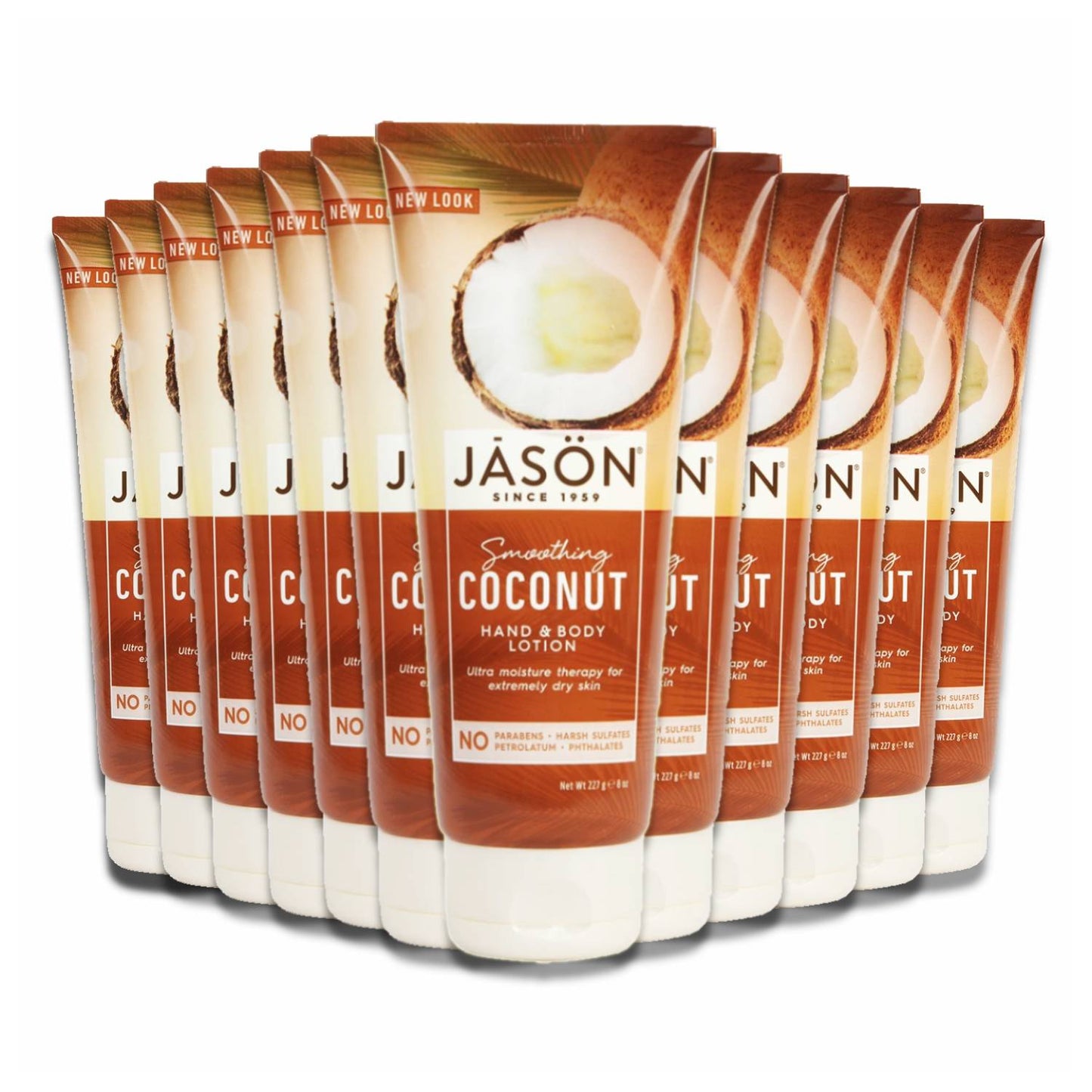 JASON Soothing Coconut Hand and Body Lotion, 8 oz - 12 Pack