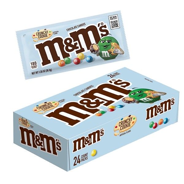 M&M'S Crunchy Cookie Candy Box - 1.35 Oz - 24 Count