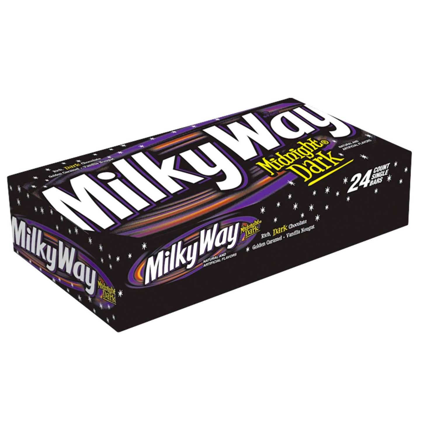 Milky Way Midnight Dark, Chocolate Candy Bars - 1.76 Oz Each - 24 Pack