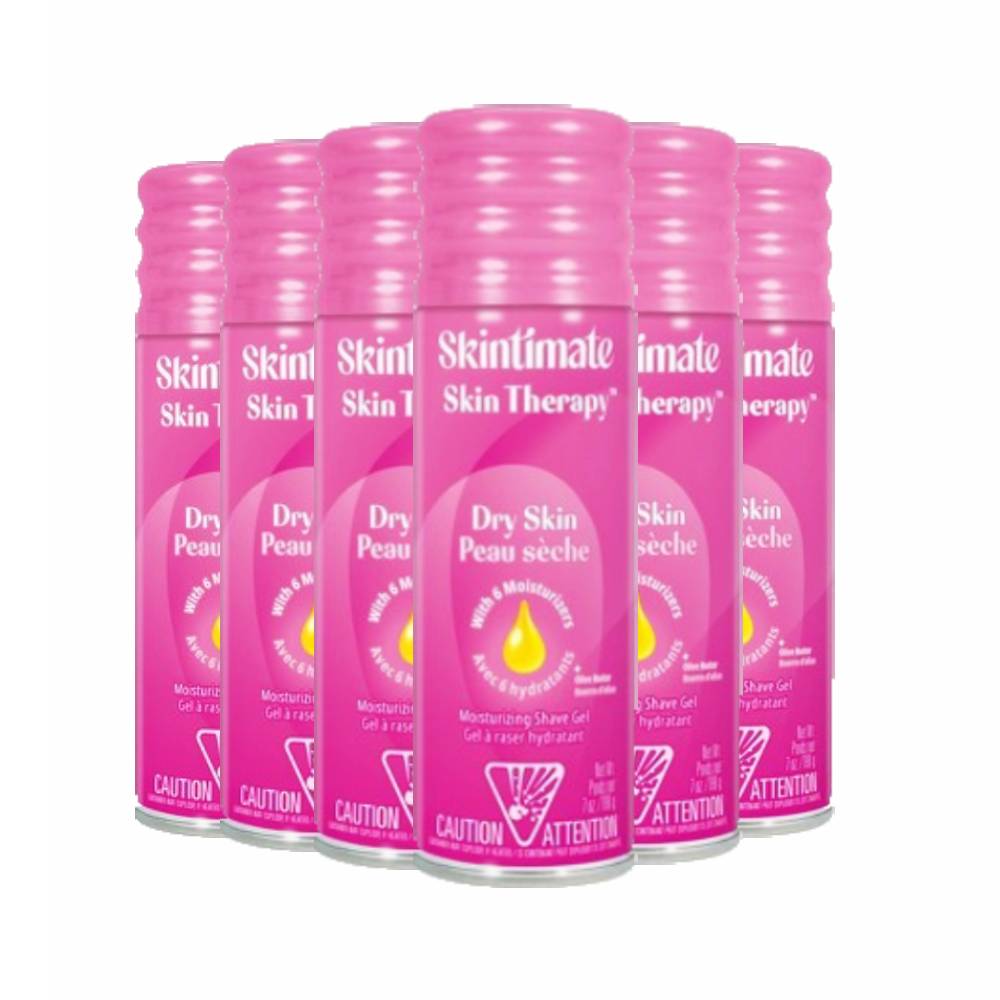 Skintimate Skin Therapy Dry Skin Women's Shave Gel 7 Oz - 6 Pack