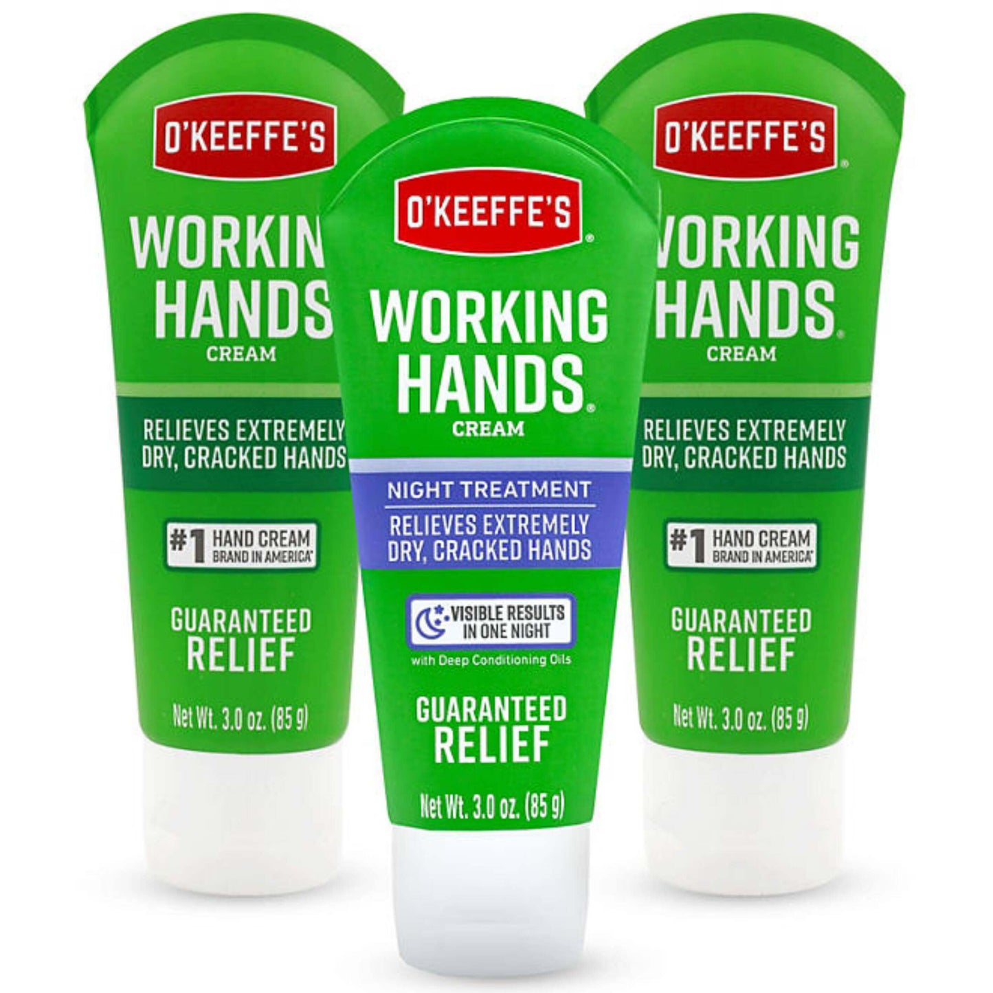O'Keeffe's Working Hands and Working Hands Night Treatment - 3 Oz - 3 Pack