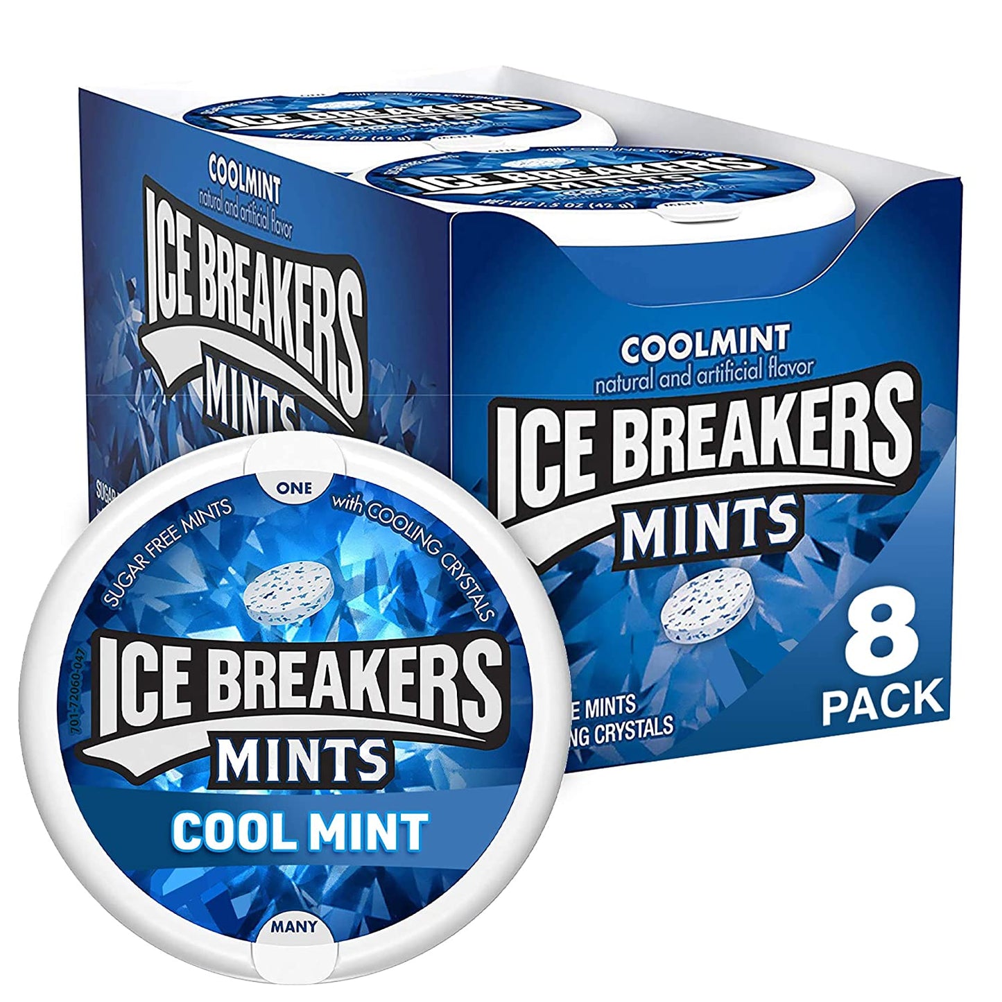 Ice Breakers Sugar Free Mints, Cool Mint 8 Ct
