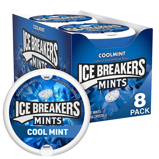 Ice Breakers Sugar Free Mints, Cool Mint 8 Ct