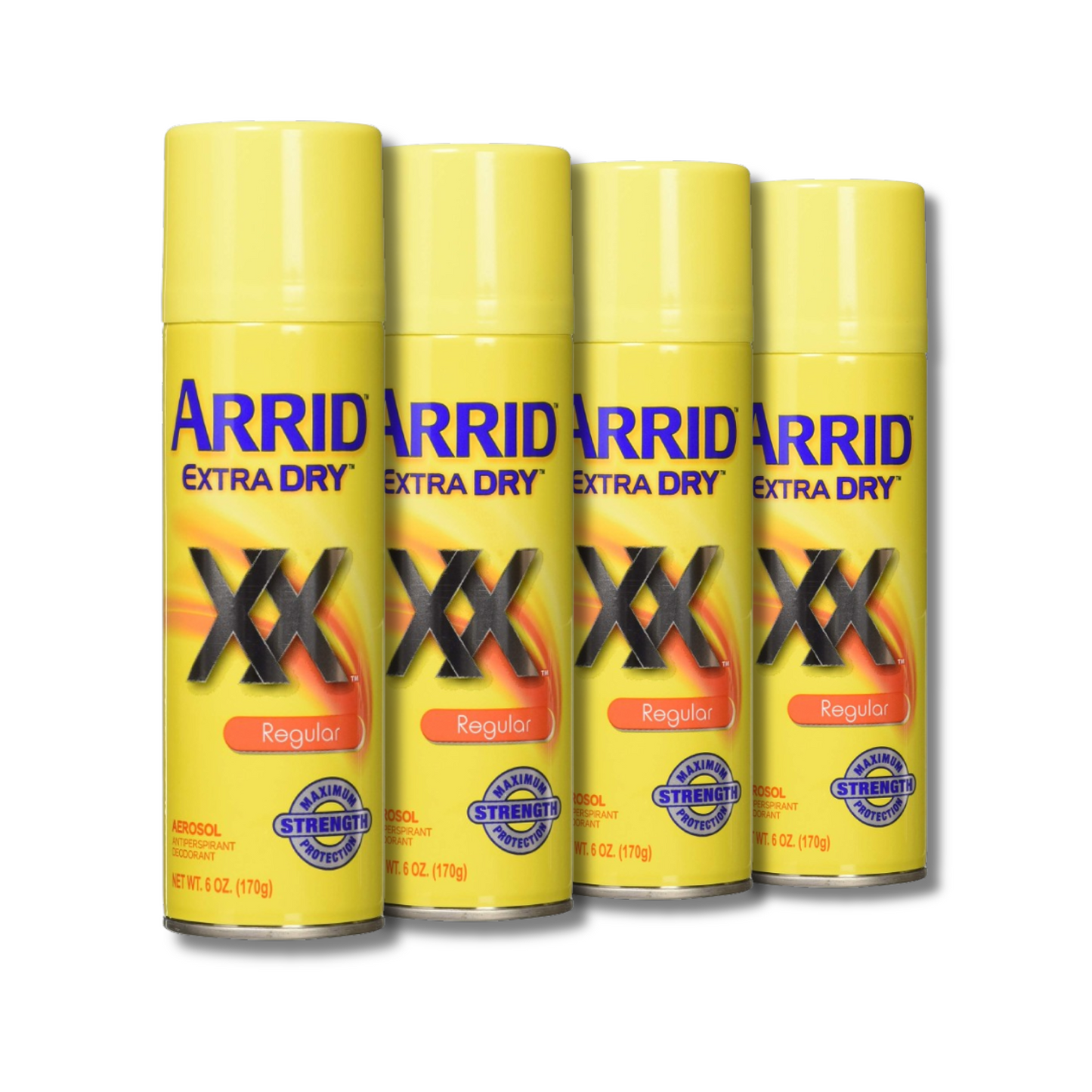 ARRID XX Anti-Perspirant & Deodorant Spray, Regular - 6 oz - 4 Pack