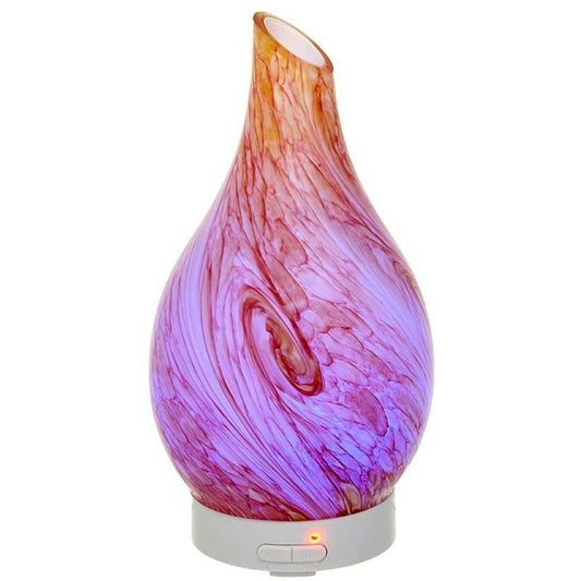 Glass Ultrasonic Diffuser - Hydria Abstract Orange - 100 ml