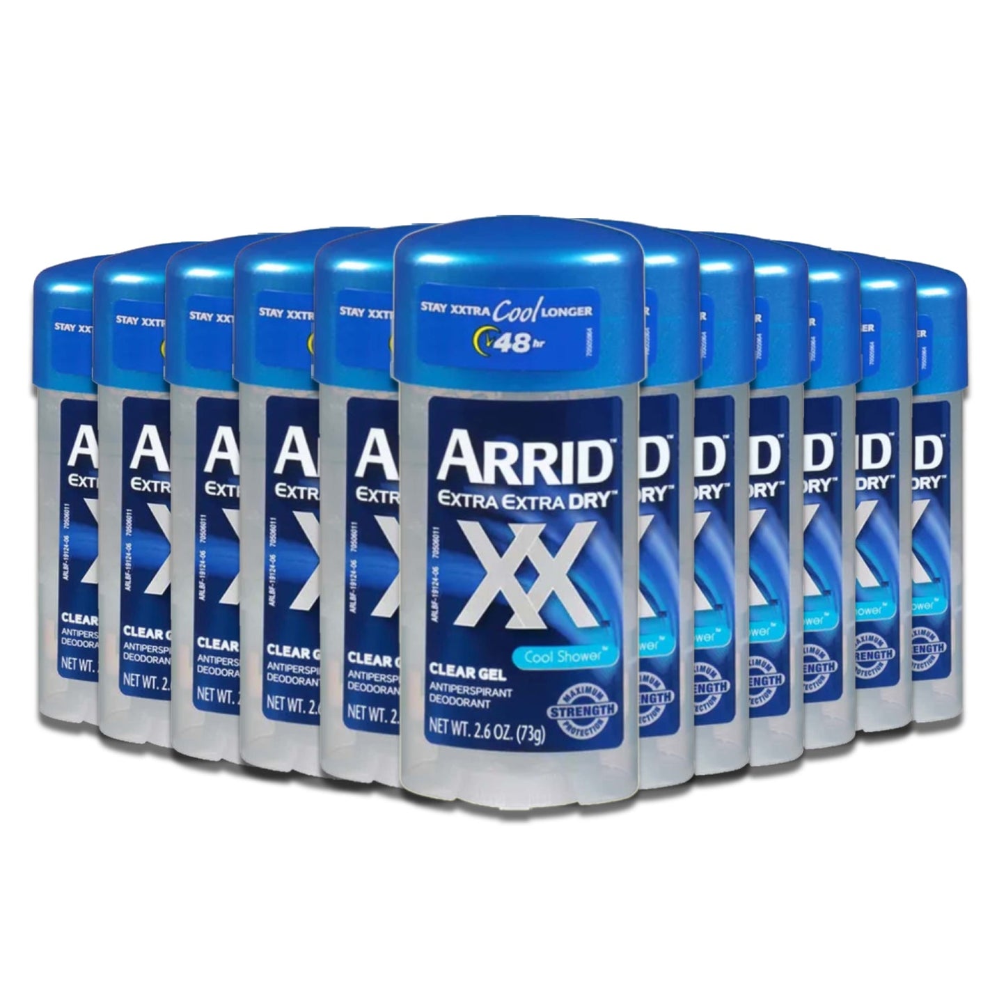 ARRID Extra Dry Cool Shower Gel Antiperspirant, 2.6 oz - 12 Pack