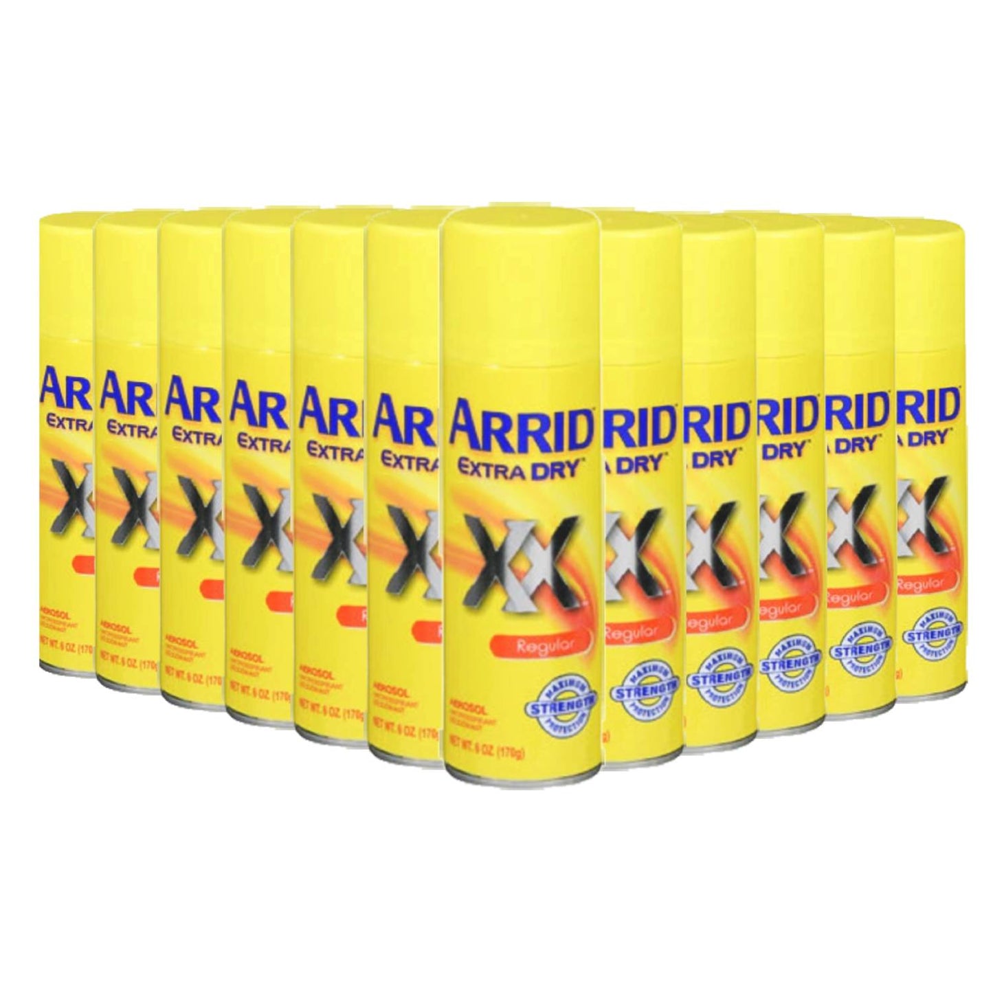 ARRID XX Anti-Perspirant & Deodorant Spray, Regular - 6 oz - 12 Pack