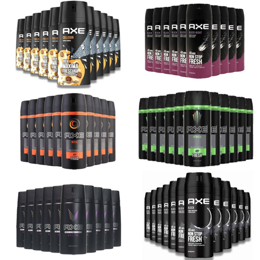 Axe Deodorant Body Spray 72 pack - 6 Fragances (12 Fragances/ea) - 150ml/5.07oz