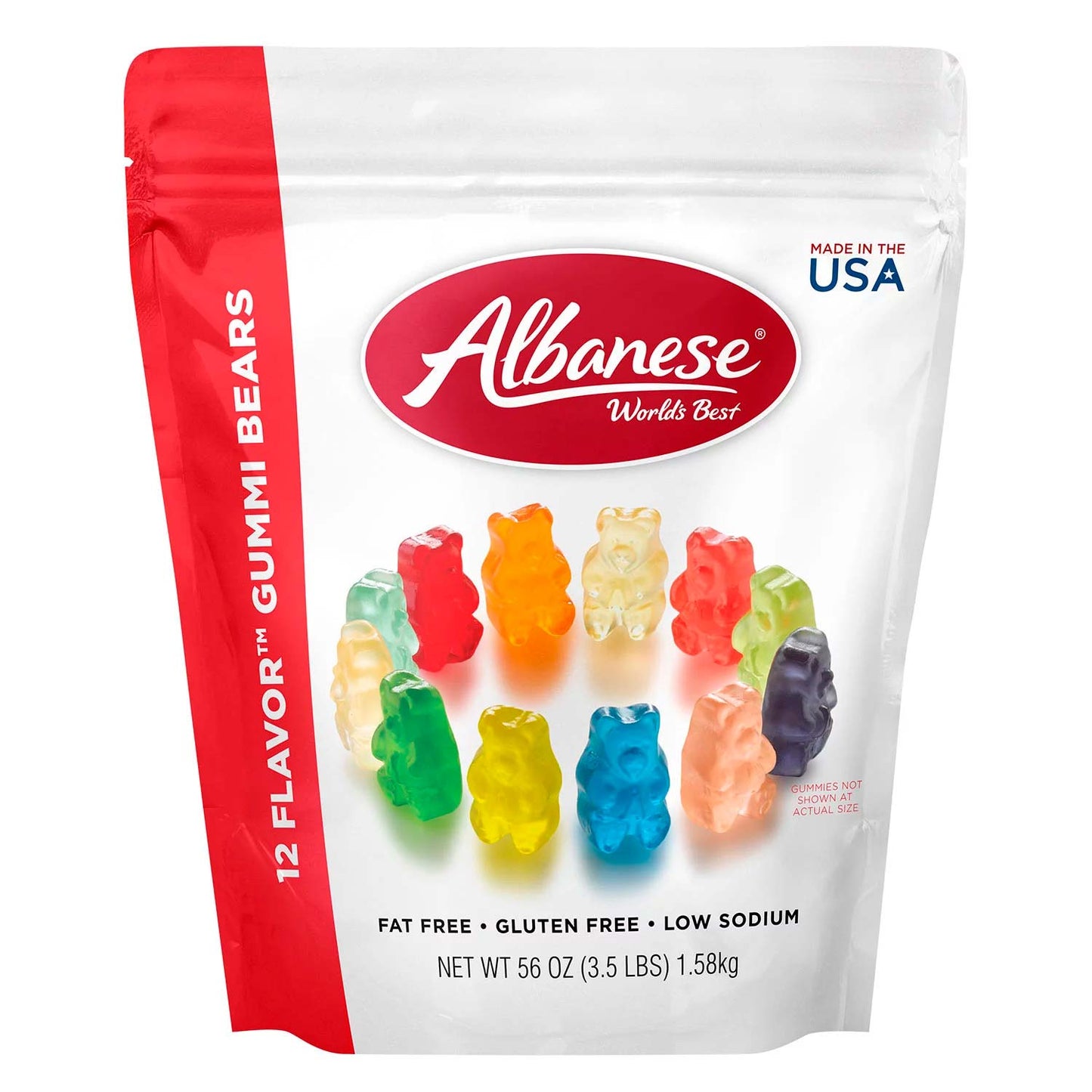 Albanese 12 Flavor Gummi Bear Share Bag - 56oz