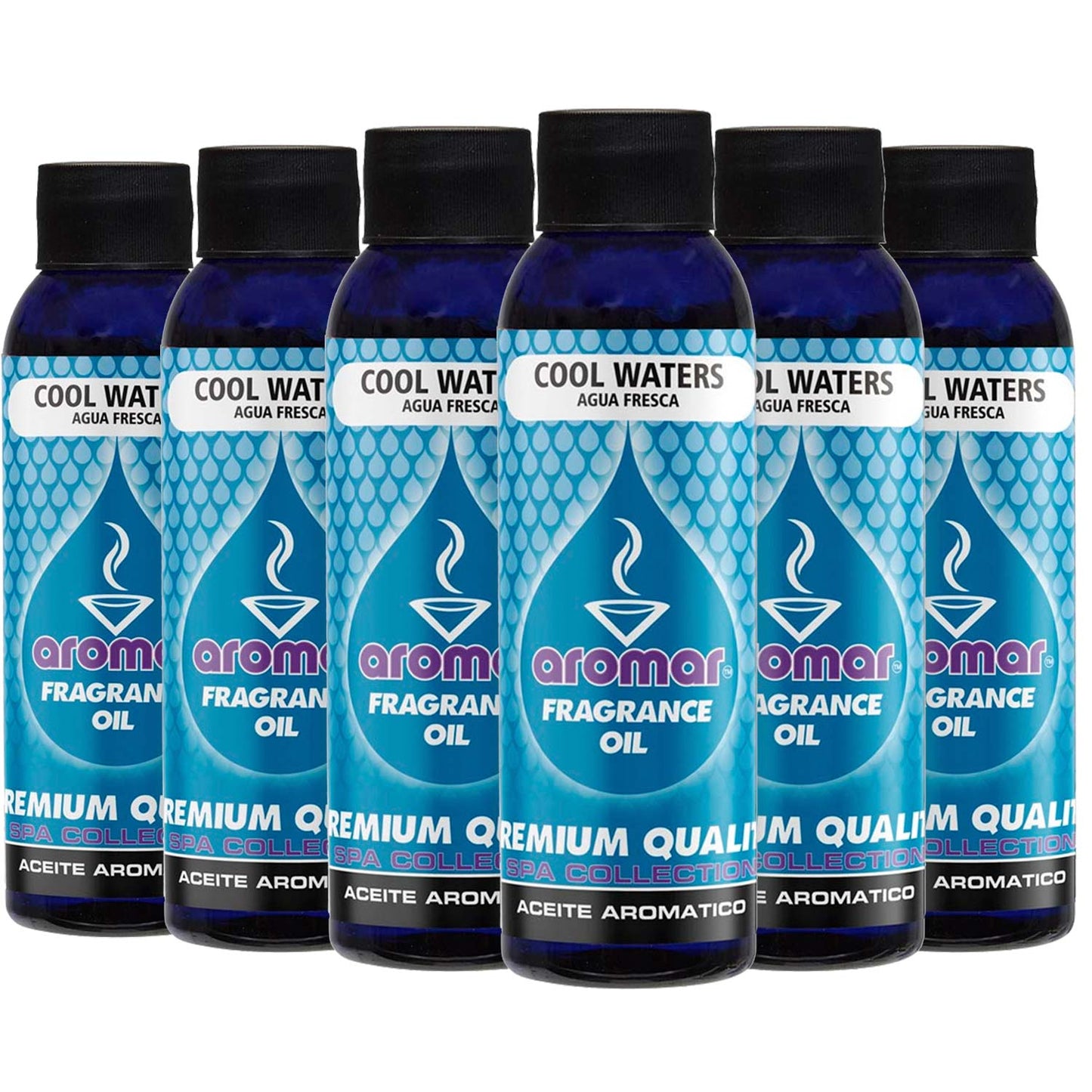 Aromar Aromatic Oil, Cool Waters, 6 Pack - 4oz/ea