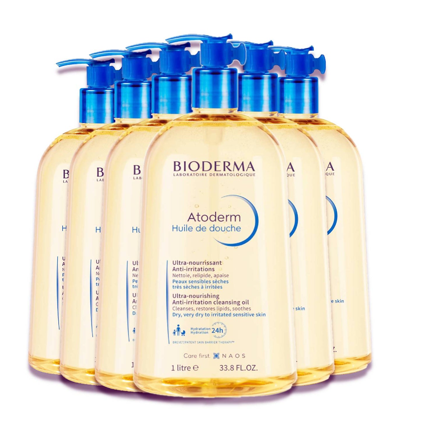 Bioderma Atoderm Cleansing Oil for Very Dry Sensitive Skin 33.8 fl oz - 6 Pack