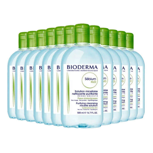 Bioderma Sébium H2O Micellar Water Makeup Remover, 16.7 fl oz - 12 Pack