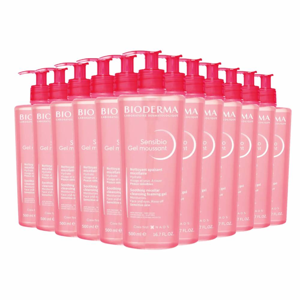 Bioderma Sensibio Foaming Gel Facial Cleanser 16.7 oz - 12 Pack