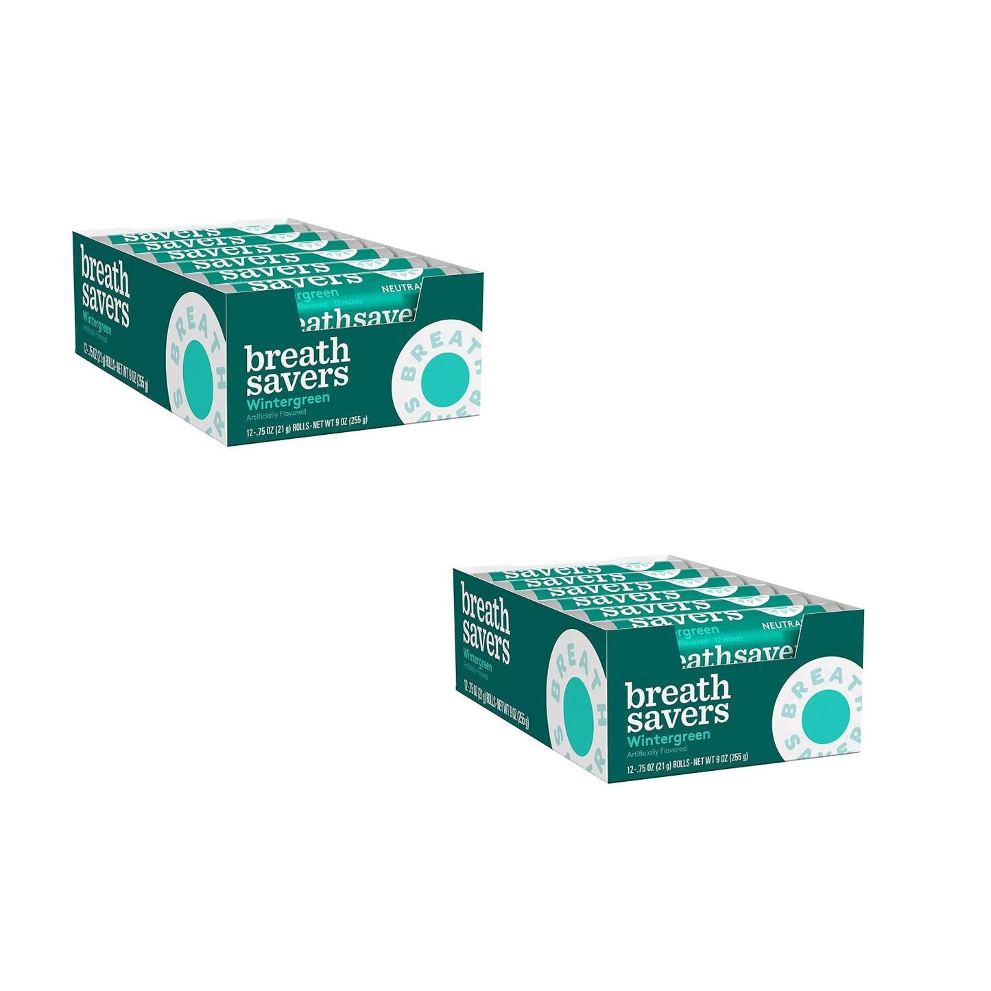 Breath Savers Wintergreen Sugar-Free Breath Mints Rolls (0.75 oz.) 24 ct.