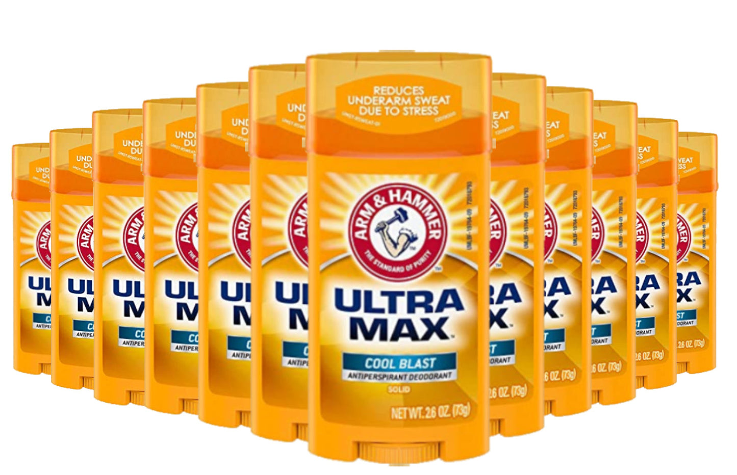 Arm & Hammer Deodorant UltraMax Solid Cool Blast, 2.6 oz - 12 Pack
