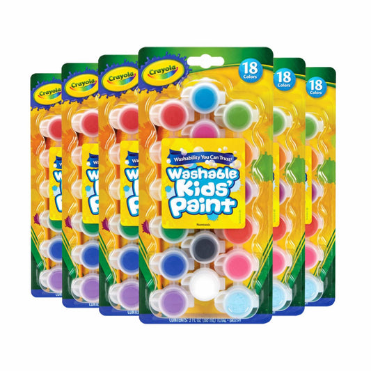 Crayola Washable Paint Set 18ct - 6 pack