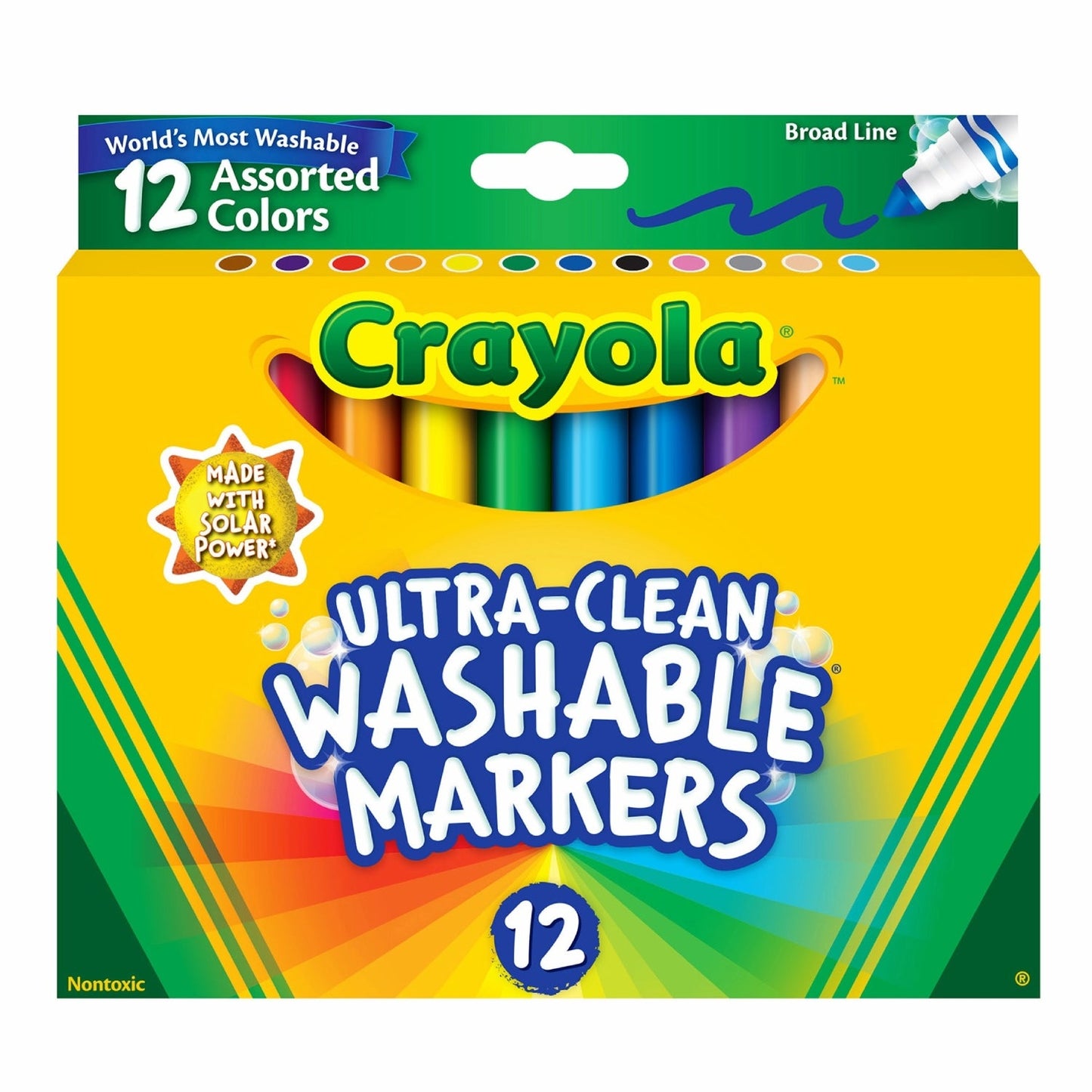 Crayola - Ultra Clean Washable Markers - 12 Set