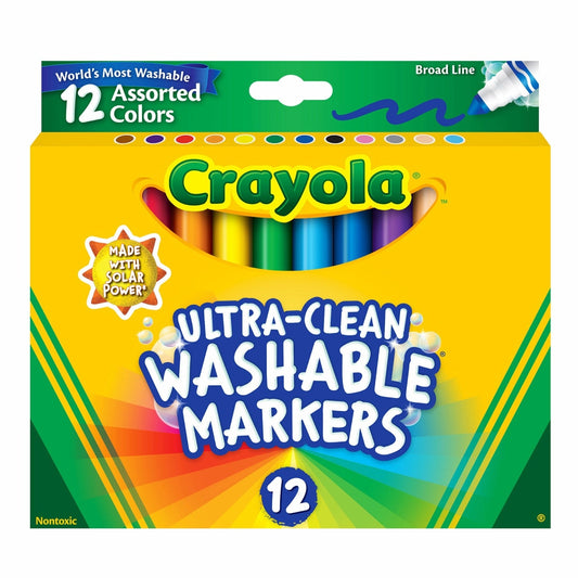 Crayola - Ultra Clean Washable Markers - 12 Set