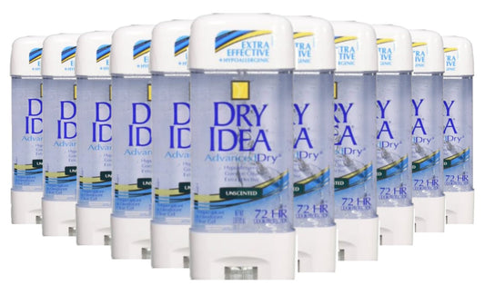 Dry Idea Anti-Perspirant and Deodorant, Unscented, Hypo-Allergenic, 3 oz- 12 Pack