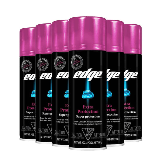 Edge Extra Protection Shaving Gel 7 oz - 6 Pack