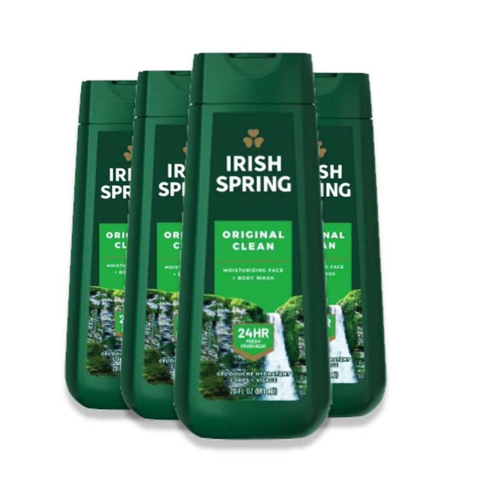 Irish Spring Original Clean Body Wash for Men, 20 Oz - 4 pack
