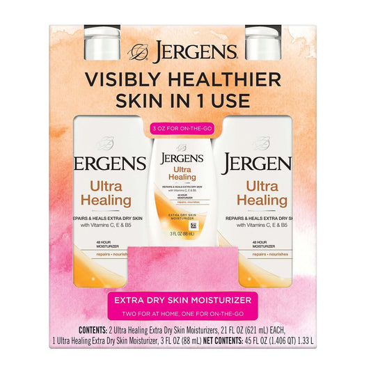Jergens Ultra Healing Extra Dry Skin Moisturizer - 21 fl. oz - 2 Pack - + 3 oz