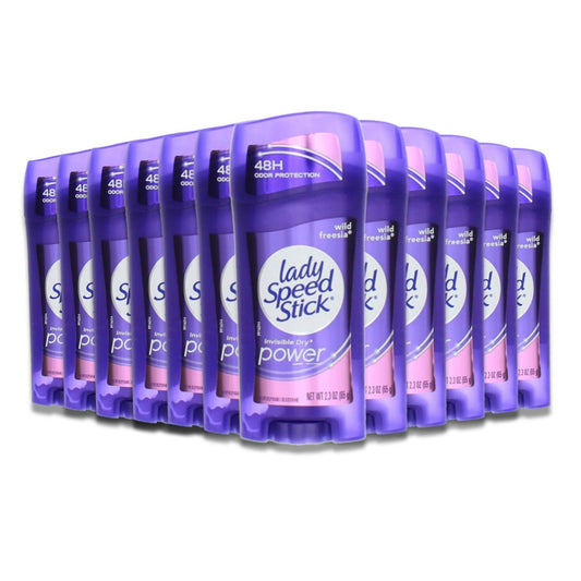Lady Speed Stick Invisible Antiperspirant & Deodorant Dry Power Wild Fressia 2.3 oz - 12 Pack
