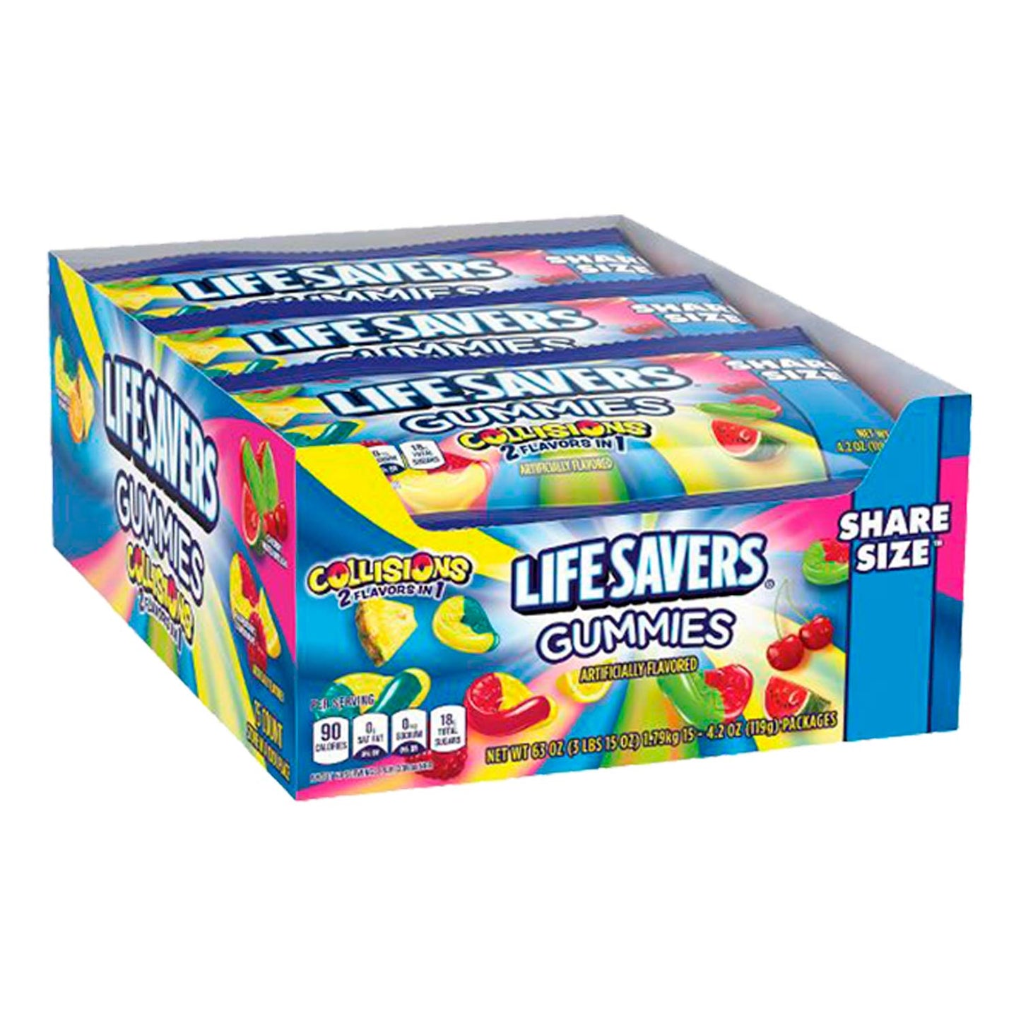 Life Savers Gummies Collision Share Size - 4.2oz/ea -15ct
