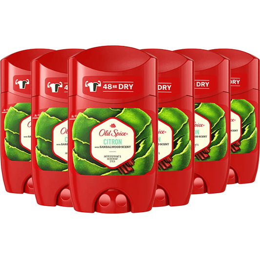 Old Spice Stick Deodorant Citron - 1.7 oz/ 50 ml -6 pack