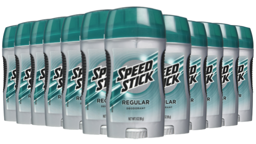 Speed Stick Antiperspirant Deodorant, Regular 3.0 oz - 12 Pack