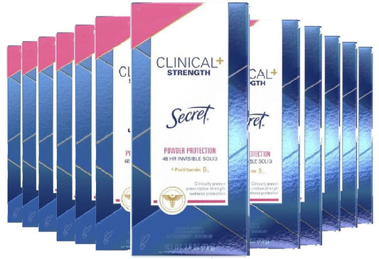 Secret Clinical Strength, Invisible Solid, Powder Protection Antiperspirant & Deodorant 1.6 oz -12 pack