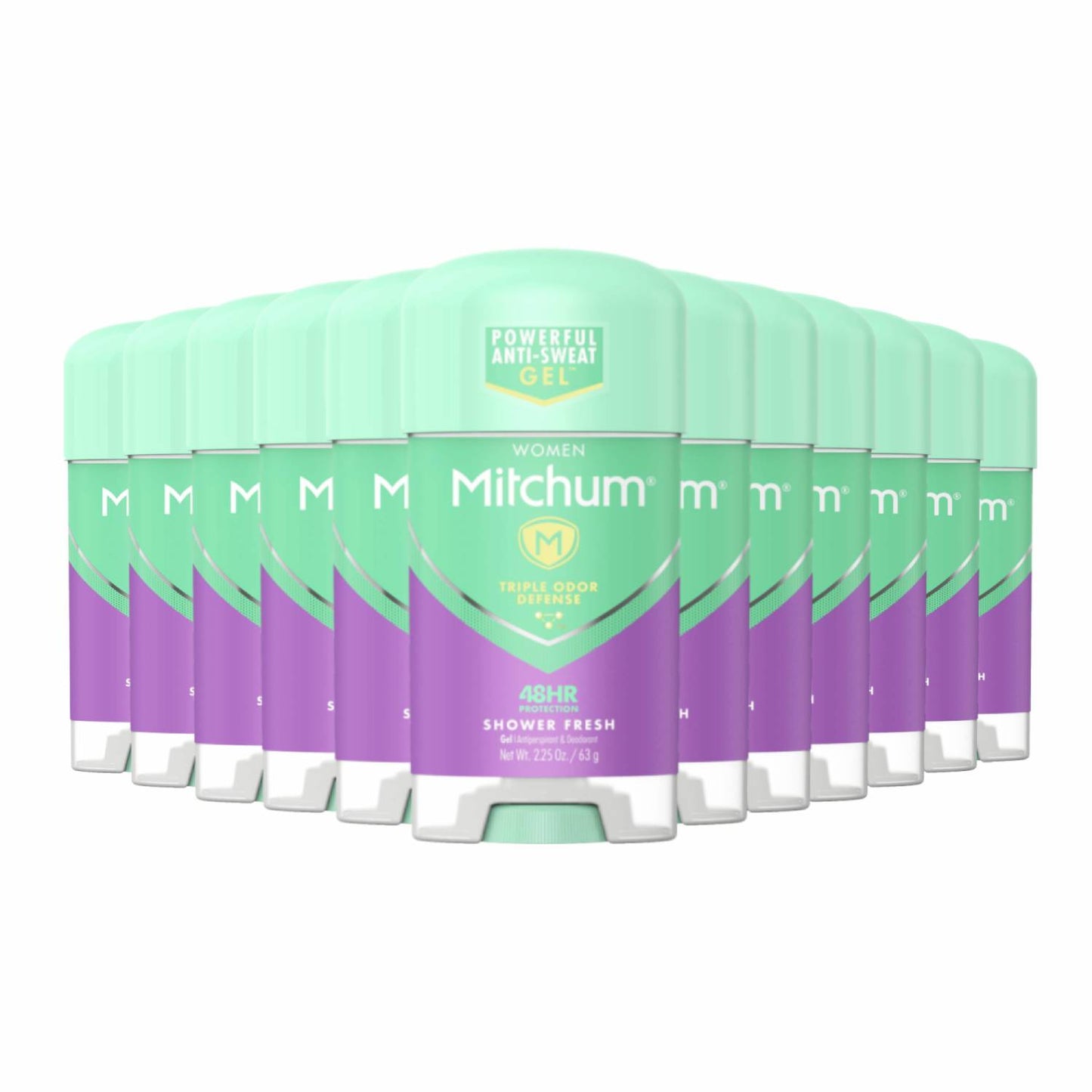 Mitchum Women Gel Antiperspirant Deodorant, Shower Fresh - 2.25 Oz - 12 Pack