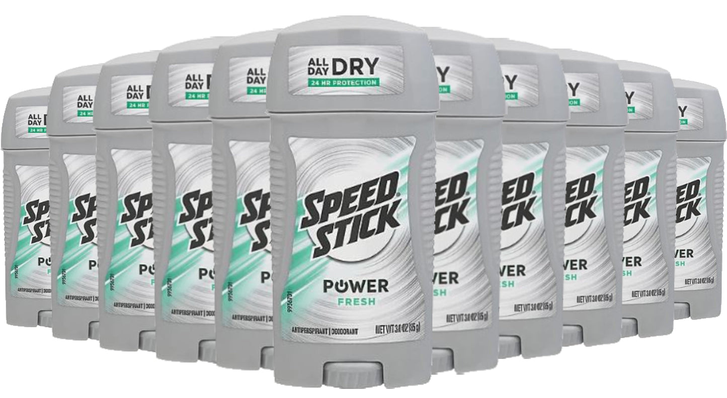 Speed Stick Antiperspirant Deodorant, Power Fresh - 3.0 oz - 12 Pack